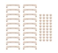 ZCZDHNA Zinc Alloy Arch Bridge Buckles 20Pcs | 32x7x7mm D Ring Connector with Crossing Screws | Rustproof Buckle for Leather Belts/Bags/Wallets | Repair & Decoration Kit for DIY Crafts (Silver)