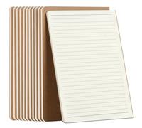 ZCZN Cuadernos A5 Rayados de Kraft Paquete 12 Libretas de Notas Libreta A5 | Bloc de Notas con Rayas 60 Páginas/ 30 Hojas para Niños Adultos Alumnos Estudiantes Profedores Oficina