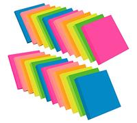ZCZN Notas Adhesivas, Pack de 24 Blocs de Notas, Sticky Notes 76 x 76 mm, 100 Hojas por Bloc, Total de 2400 PCS, 6 Colores