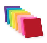ZCZN Notas Adhesivas,Pack de 8 Bloc de notas,76 x 76 mm,100 Hojas por Bloc,Total de 800PCS,8 Colores
