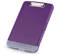 ZCZN Portapapeles de Plástico con Compartimento para Bolígrafos Separado, Clipboard A4 para la Escuela, Utilidad, Oficina Industrial, Personal Médico, Color Aubergine