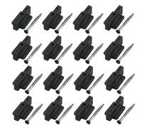 ZCZQC 50 juegos de clips en T de plástico de nailon para cubiertas, sujetadores ocultos, clips de suelo de madera de plástico de nailon, adecuados para marcos de madera de cubierta de madera,