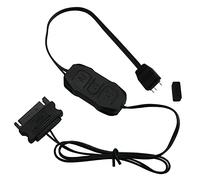 ZCZQC ARGB controlador 5V 3Pin Aura RGB controlador plástico SATA fuente de alimentación luz raya control remoto