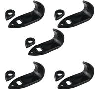 ZCZQC Juego de 5 soportes de plástico ABS para reposamuñecas para saxofón soprano, accesorio de instrumento musical para saxofón soprano alto, longitud de 6,1 cm, color negro