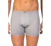 ZD ZERO DEFECTS | Bóxer Abierto Helios Diplomático | Comfort Plus Size | Talla: 4XL - Color: Gris