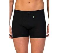 ZD ZERO DEFECTS | Bóxer Helios Abierto Hombre | Algodón Egipcio Premium | Talla: L - Color: Negro
