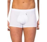 ZD ZERO DEFECTS | Boxer Shorty Hombre | Algodón Egipcio de Lujo | Talla: 44/S - Color: Blanco