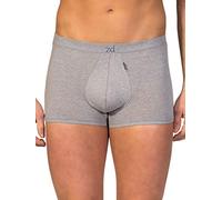 ZD ZERO DEFECTS | Bóxer Shorty Hombre | Algodón Egipcio Premium | Talla: M - Color: Gris