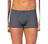 ZD ZERO DEFECTS | Bóxer Shorty para Hombre | Algodón Egipcio de Lujo | Talla: L - Color: Grafito