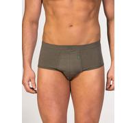 ZD ZERO DEFECTS | Slip Abierto Saturno | Hilo de Soja Ecológico | Talla: XL - Color: Alga