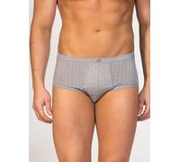 zd ZERO DEFECTS Braga 'Senior Prinstriped Fly Front Brief' gris M gris