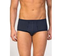 zd ZERO DEFECTS Braga 'Senior Prinstriped Fly Front Brief' navy S navy