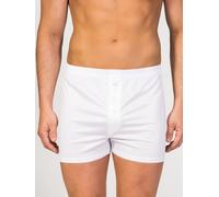 zd ZERO DEFECTS Calzoncillo boxer 'Button Boxer Mercerized Cotton' blanco L blanco