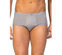 zd ZERO DEFECTS Braga 'Senior Prinstriped Fly Front Brief' gris L gris