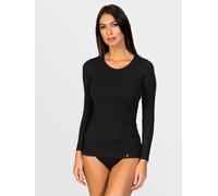 zd ZERO DEFECTS Camiseta térmica 'Artemisa Long-sleeve top soy fiber' negro LxC negro