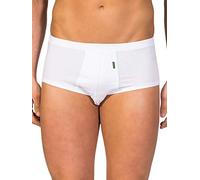ZD ZERO DEFECTS | Slip Abierto Senior Elegante | Algodón Premium Sin Costuras | Talla: S - Color: Blanco