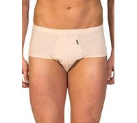 ZD ZERO DEFECTS | Slip Abierto Senior Elegante | Algodón Premium | Talla: S - Color: Beige