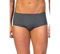 ZD ZERO DEFECTS | Slip Abierto Senior Elegante | Confort Algodón Premium | Talla: S - Color: Grafito