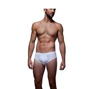 ZD ZERO DEFECTS | Slip Algodón Orgánico Transpirable | Calzoncillo Hombre Sin Costuras | Talla: 52 (L) - Color: Blanco