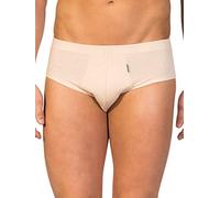 ZD ZERO DEFECTS | Slip Mini Algodón Egipcio Premium | Confort Superior y Sin Costuras | Talla: L - Color: Beige