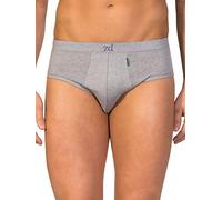 ZD ZERO DEFECTS | Slip Mini Algodón Egipcio Premium | Confort Superior y Sin Costuras | Talla: M - Color: Gris
