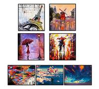 ZD ZONADECO Pack de 7 láminas GLOBOS COLORES | Láminas para enmarcar | Marco no incluido | Impresión OFFSET | Papel 200 gramos | 4x30X30 cm y 3x21x30 cm | Fabricado en España | Serie limitada