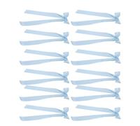 ZDAGELD 12 Lazos de Decoración de Coqueta Grandes para Mesa, Autoadhesivos, Centros de Mesa de Fiesta de Despedida de Soltera, Boda de Navidad, con Lazos de Candelabro de 13 Pulga (Azul)