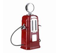 ZDAGELD Bomba Dispensadora de Alcohol y Licor de Cerveza con Pistolas Dobles de 1000 Cc, Accesorios de Barra de Bebidas con Diseño de Capa Transparente para Fiestas, Eventos, Camareros (Roja)