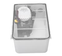 ZDAGELD Bomba Eléctrica Marina de 600 GPH, Caja de Sumidero de Ducha con Diseño de Entrada Múltiple con de Drenaje para Barcos RV, Material Plástico Impermeable, Función Automática