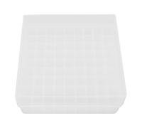 ZDAGELD Caja de Almacenamiento del Congelador del Tubo de Centrífuga de 81 Pozos con la Tapa Criogénica Plástica Clara de los PP para el Frasco del Laboratorio