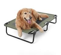 ZDAGELD Cama Elevada Plegable para Perros, Cuna Portátil para Mascotas con Malla Transpirable, Cama Refrescante para Acampar Al Aire Libre, No Requiere Ensamblaje, Disponible en Varios (107*61*18cm)