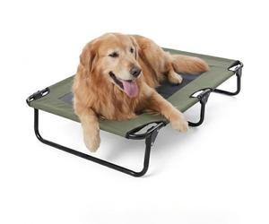 ZDAGELD Cama Elevada Plegable para Perros, Cuna Portátil para Mascotas con Malla Transpirable, Cama Refrescante para Acampar Al Aire Libre, No Requiere Ensamblaje, Disponible en Varios (107*61*18cm)
