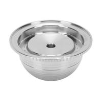 ZDAGELD Cápsula de café Recargable, Cápsula de café Reutilizable de Acero Inoxidable para Plus, Recargable, Compatible con Máquina, con Cuchara para Cepillo (80ML)