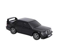 ZDAGELD Coche RC Drift 1/43, Carreras de Alta Velocidad con Tracción en Las 4 Ruedas con Luces y Obstáculos, 25 KM/H, Control Remoto 2,4G, Distancia de 25 a 30 M, Batería de 240 MAh, (Negra)