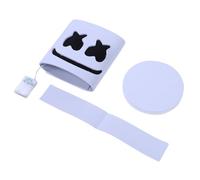 ZDAGELD Cubierta Facial LED para DJ, Máscara Facial para DJ Iluminada de Material EVA con 2 Modos de Iluminación Fría EL, Uso Cómodo, Funciona con Pilas, Efectos de Brillo Inmersivos