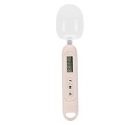 ZDAGELD Cuchara Medidora Digital de 500 G con Pantalla LCD, Material ABS, 7 Unidades, Capacidad de 1 G 500, Se Almacena Fácilmente en Cajones o Encimeras, Ideal para Hornear y Cocinar, (Beige)