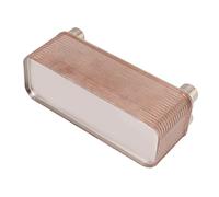 ZDAGELD Enfriador de Placa de Acero Inoxidable 304, Enfriador de Mosto con Entrada y Salida de Mosto para Elaboración de Cerveza, Intercambiador de Calor de Placas Soldadas para,