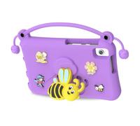 ZDAGELD Funda para Tableta a Prueba de Golpes con Lindo Soporte en Forma de Abeja, Cubierta Protectora de Espuma EVA, Lavable, Apta para Niños, Se Adapta a Tabletas Tab A9 Plus / A11 (Púrpura)