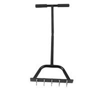 ZDAGELD Herramienta Aireadora de Césped, Aireador Manual de Acero Al Carbono Resistente con Base Grande de 12,8 Pulgadas, Equipo de Aireación de Césped de Jardín para Aflojar el Suelo