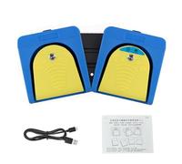 ZDAGELD Interruptor de Pedal Dual Dispositivo de Cursor de Teclado Personalizable Pedal de Pie, BT USB Programable para Juegos Clínicos Industriales con Diseño Texturizado, Ideal para