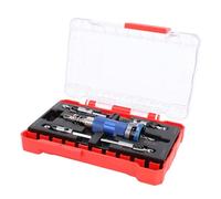 ZDAGELD Juego de 5 Brocas Avellanadoras con Tope de Profundidad Ajustable, Brocas Cónicas HSS M2 para Carpintería, Juego de Orificios para Tornillos de 82 Grados, Diseño de Vástago