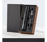 ZDAGELD Juego de Abridor de Botellas de Vino Eléctrico, Carcasa de ABS y Revestimiento de Calidad Alimentaria, Botón de Estilo Americano, Diseño de Patrón de CD (Juego de abridor de vino.)