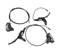 ZDAGELD Kit de Freno Hidráulico de Cuatro Pistones para Bicicleta, Juego de Frenos de Disco Universales con Manetas y Rotores de 160 Mm para Bicicleta Eléctrica, Gran Fuerza de Fr