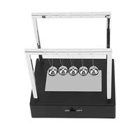 ZDAGELD Newtons Balls, Herramienta Educativa de Ciencia Física con LED, Escritorio de Oficina, Decoración Creativa, Alivio del Estrés para Oficina, Hogar, Escuela, Educar