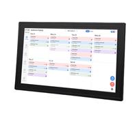 ZDAGELD Pantalla Interactiva con Pantalla Táctil Inteligente, Tabla de Tareas para Horarios Familiares con Control de Aplicación WiFi, Ideal para Oficina en Casa y Cocina, Tareas (Enchufe Europeo)