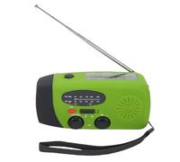 ZDAGELD Radio de Cuerda de 2000mAh, Radio de Emergencia Solar Portátil con Alarma SOS, Clima Am/FM y Antorcha, para Cortes de Energía Camping Senderismo (Verde)