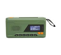 ZDAGELD Radio Solar de Emergencia con Alarma SOS, Batería de 4500 MAh, Dab FM BT, Manivela, Antorcha Solar, Altavoz Inalámbrico, Luz de Lectura para Emergencias o Hogar