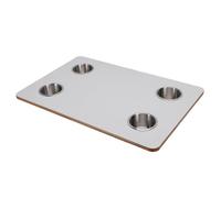 ZDAGELD Reemplazo de Mesa para RV, Tablero de Madera Maciza para Barco de 23,62x15,74 Pulgadas, Patrón Floral para RV, Yate, Cubierta