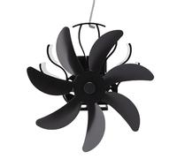 ZDAGELD Ventilador de Estufa de Leña, Alimentado por Calor, Quemador de Gas de Aleación de Aluminio, Ventilador Térmico para de Chimenea de Tubo Magnético, Adecuado para