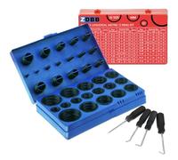 ZDBB 826 Pcs Universal Rubber O Ring Assortment Kit in Inch Standard SAE O-Rings and Metric Oring Set for Automotive Plumbing Faucet Repair, Air or Gas Connections